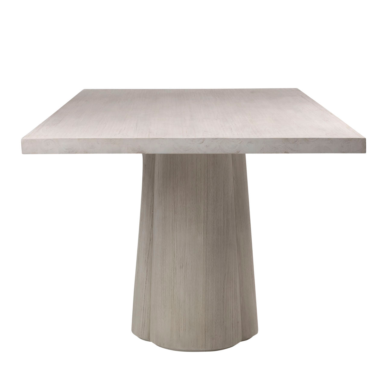 Whitewash Finish Pine Veneer, Acacia Wood and Veneer Table 88 in Wide