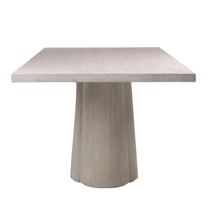 Whitewash Finish Pine Veneer, Acacia Wood and Veneer Table 88 in Wide