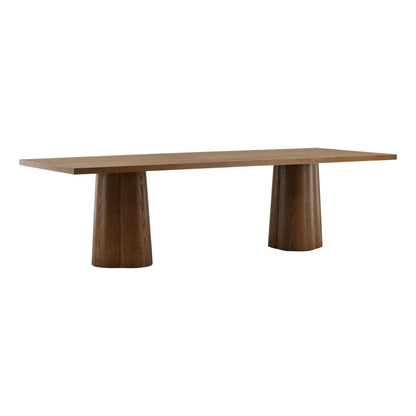 Whitewash Finish Pine Veneer, Acacia Wood and Veneer Table 88 in Wide
