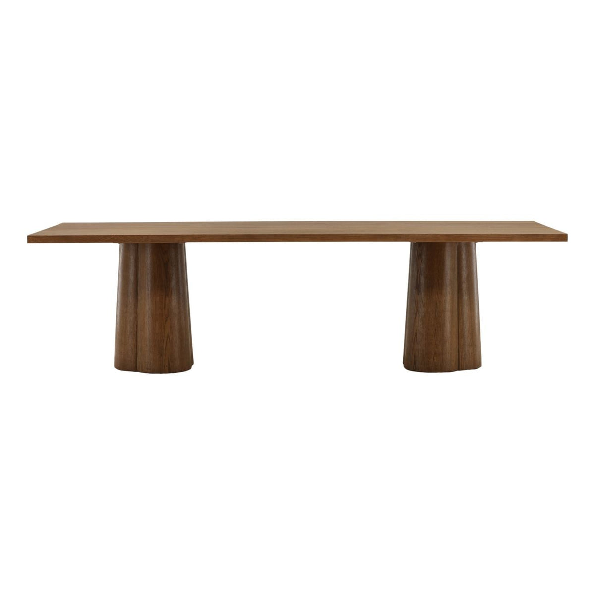 Elevated Pine Veneer, Acacia Wood and Veneer Dining Table
