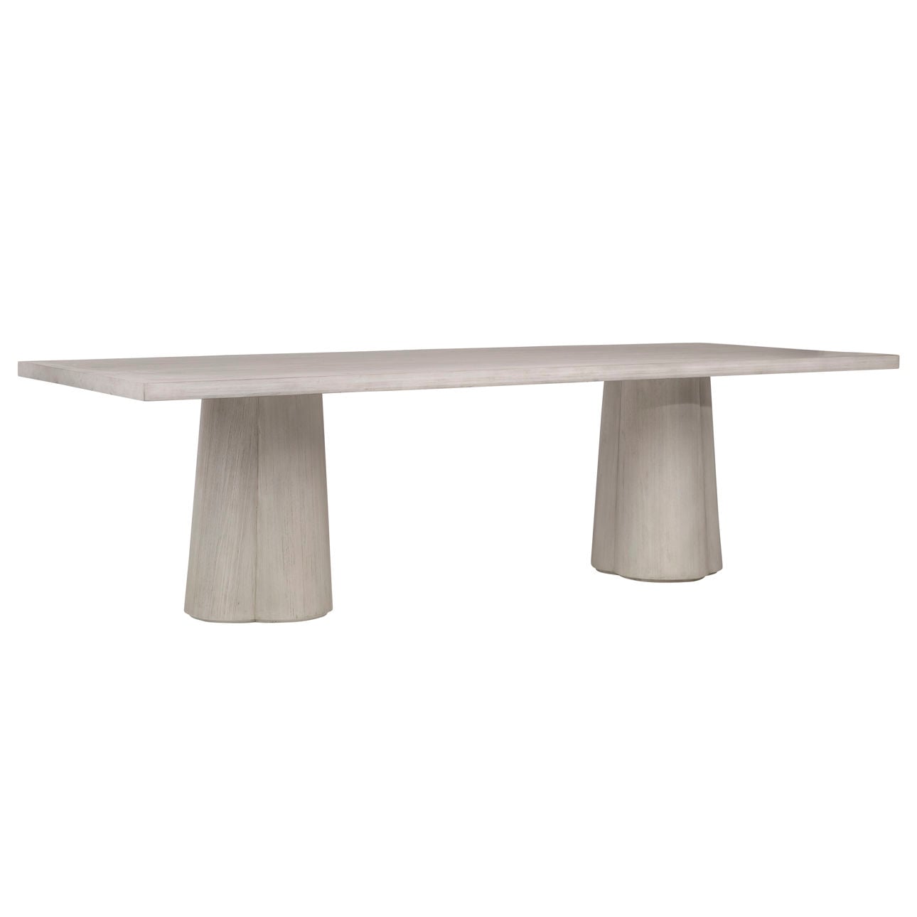 Whitewash Finish Pine Veneer, Acacia Wood and Veneer Table 88 in Wide