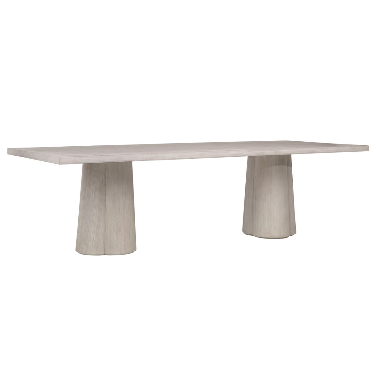 Elevated Pine Veneer, Acacia Wood and Veneer Dining Table