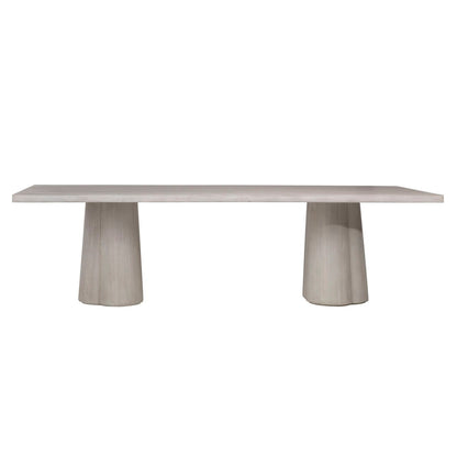 Whitewash Finish Pine Veneer, Acacia Wood and Veneer Table 88 in Wide