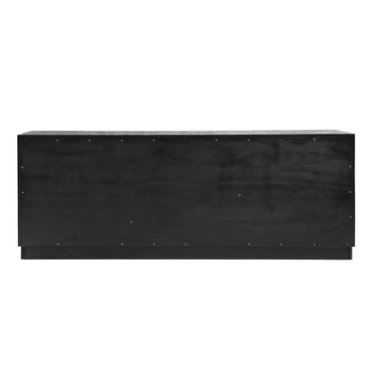 Black Pine Wood Sideboard 86 in Wide