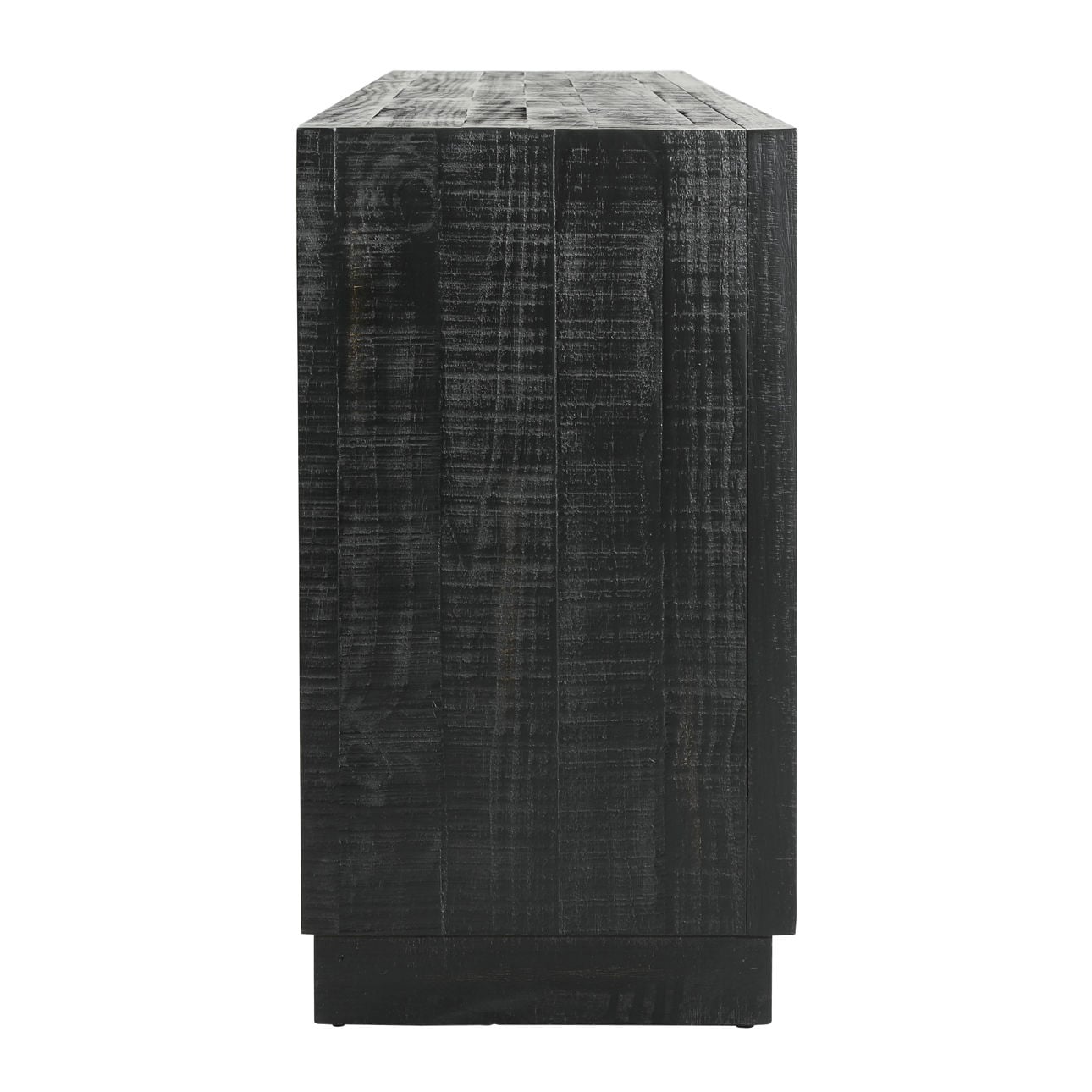 Black Pine Wood Sideboard 86 in Wide