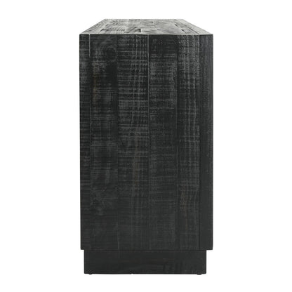 Black Pine Wood Sideboard 86 in Wide