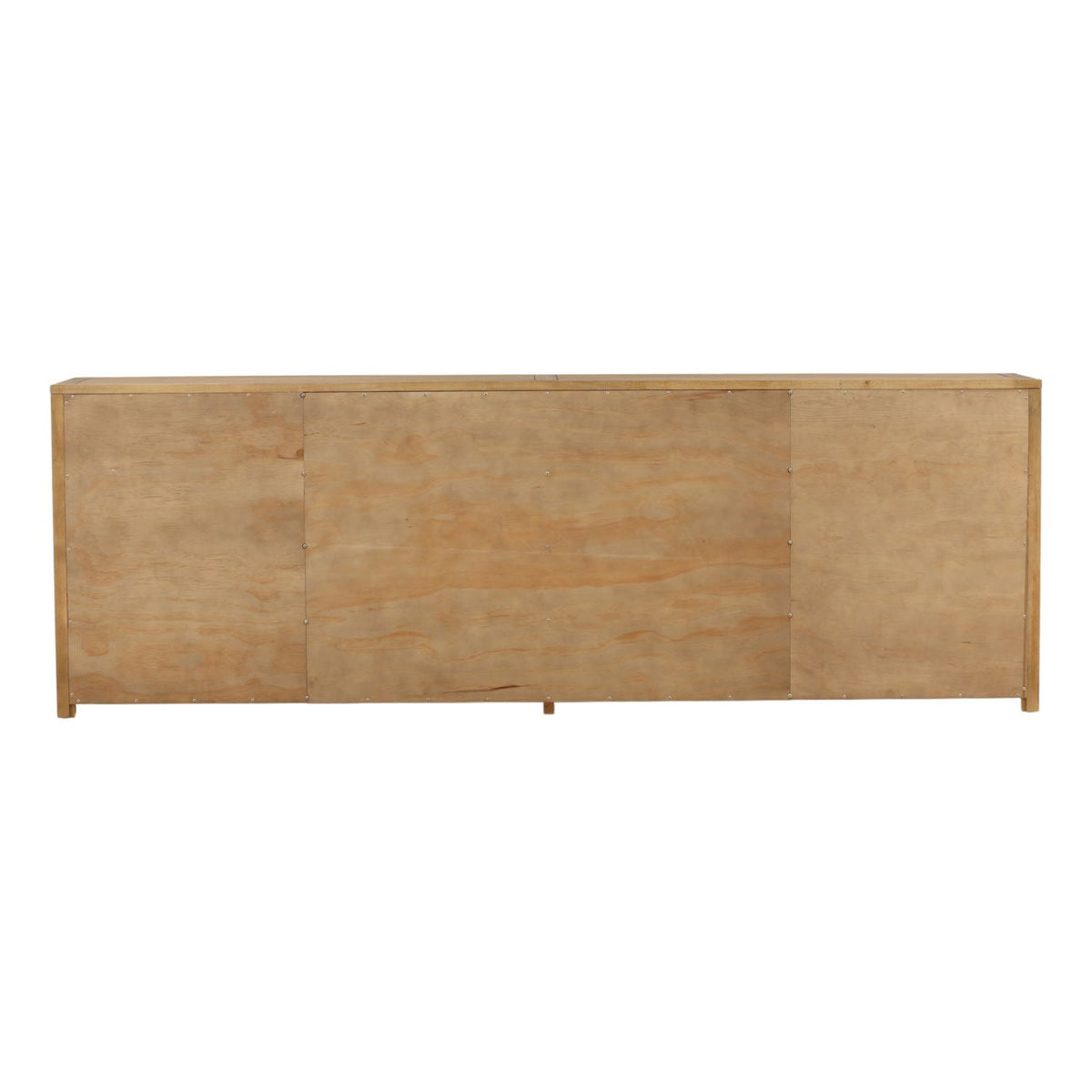 Elevated Rubber Wood and Oak Veneer Cabinet