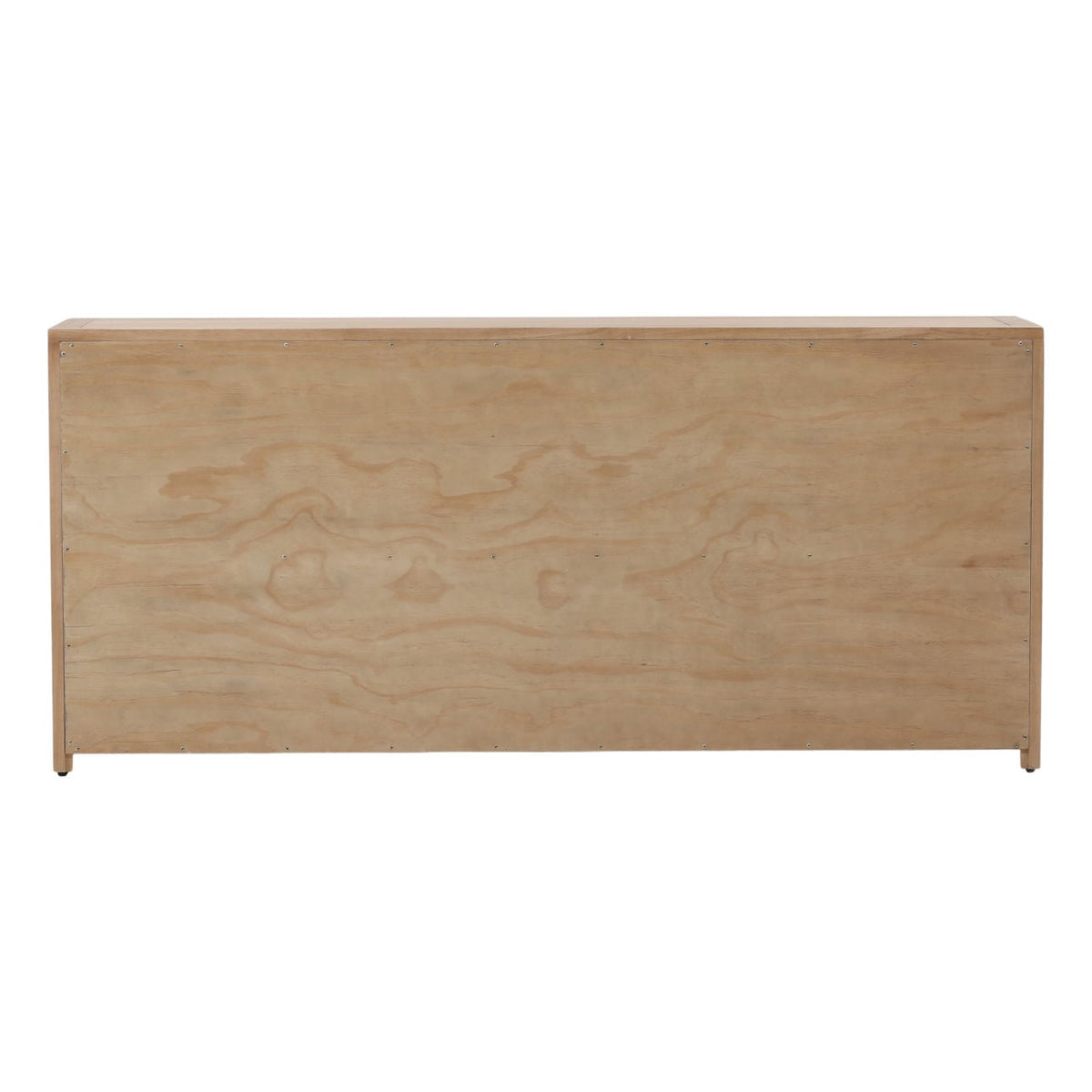 Elevated Rubber Wood and Oak Veneer Cabinet