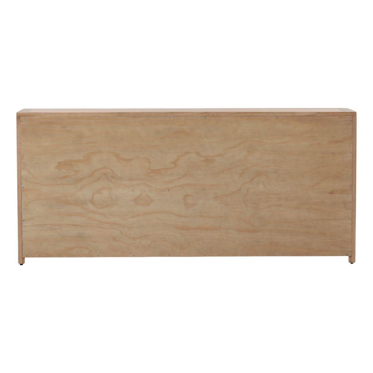 Natural Rubber Wood and Oak Veneer Sideboard 80.5 in Wide