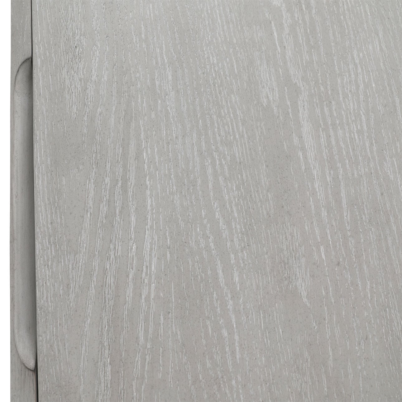 Light Grey Wash Rubber Wood and Oak Veneer Sideboard 88 in Wide