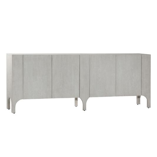 Heritage Rubber Wood and Oak Veneer Cabinet