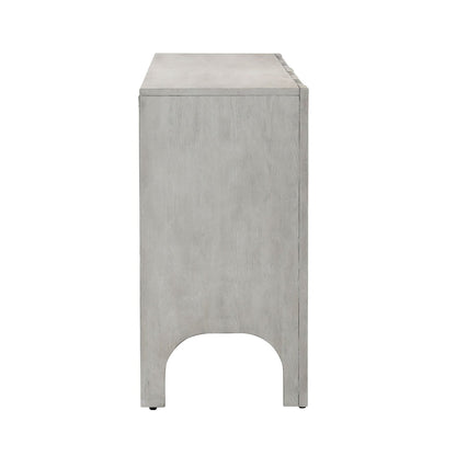 Heritage Rubber Wood and Oak Veneer Cabinet