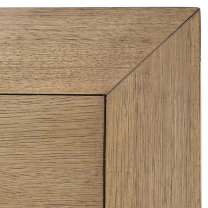 Natural Rubber Wood and Oak Veneer Table 106 in Wide