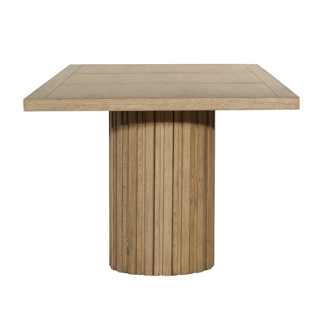 Natural Rubber Wood and Oak Veneer Table 106 in Wide