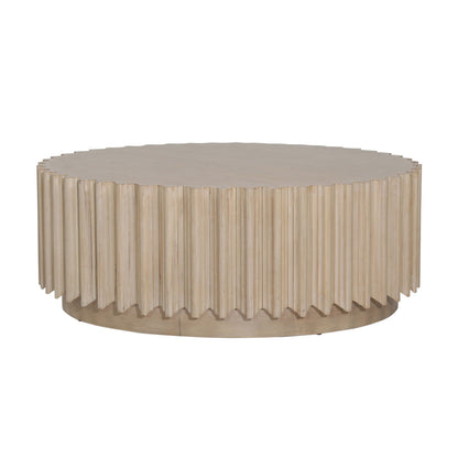 Light Natural Rubber Wood and Oak Veneer Table 38.5 in Wide