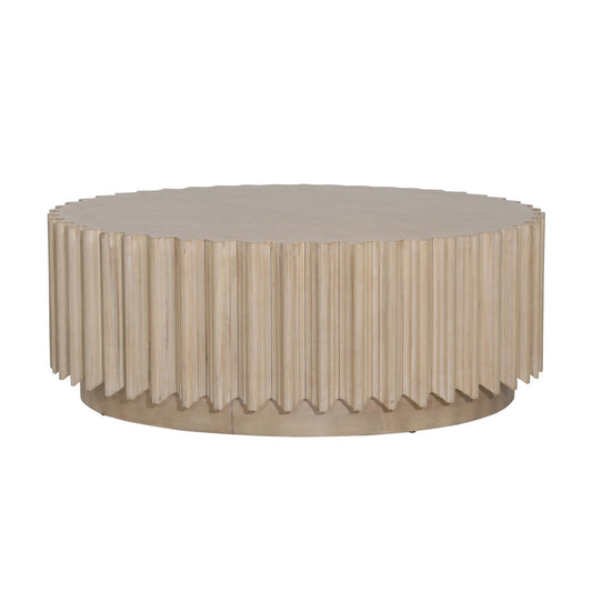 Signature Rubber Wood and Oak Veneer Coffee Table