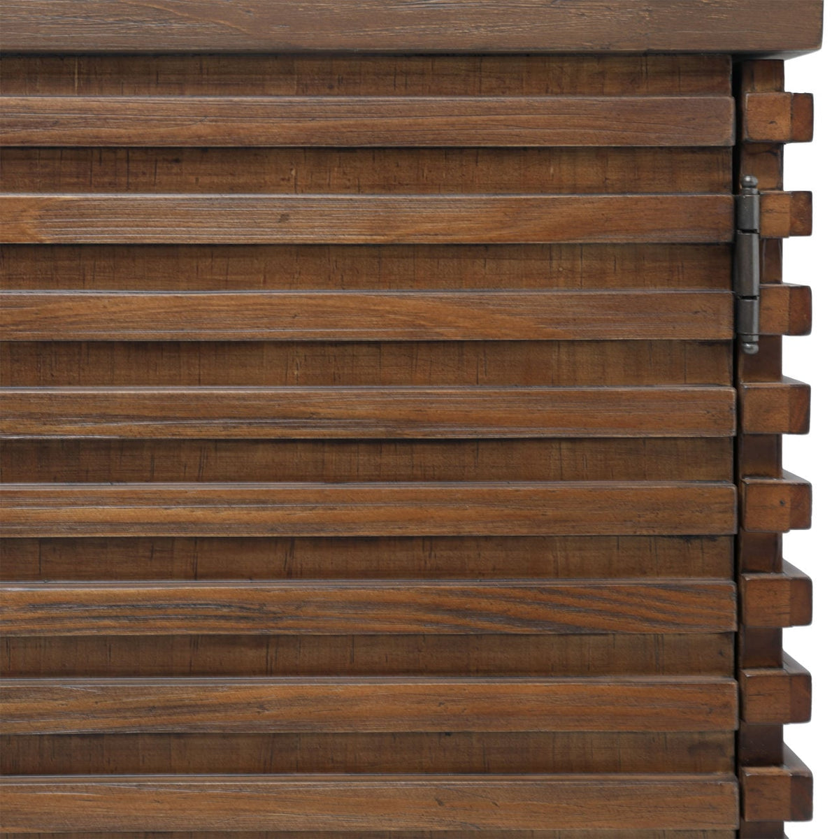 Elevated Acacia Wood and Veneer Cabinet