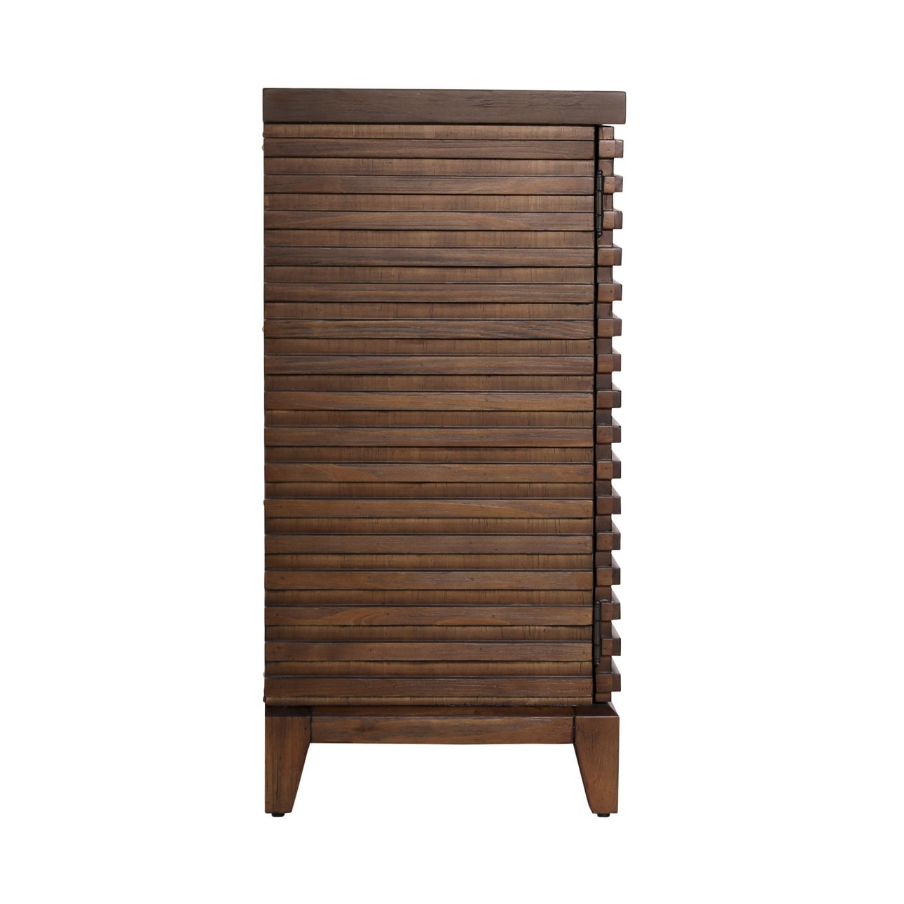 Medium Brown Acacia Wood and Veneer Sideboard 83 in Wide