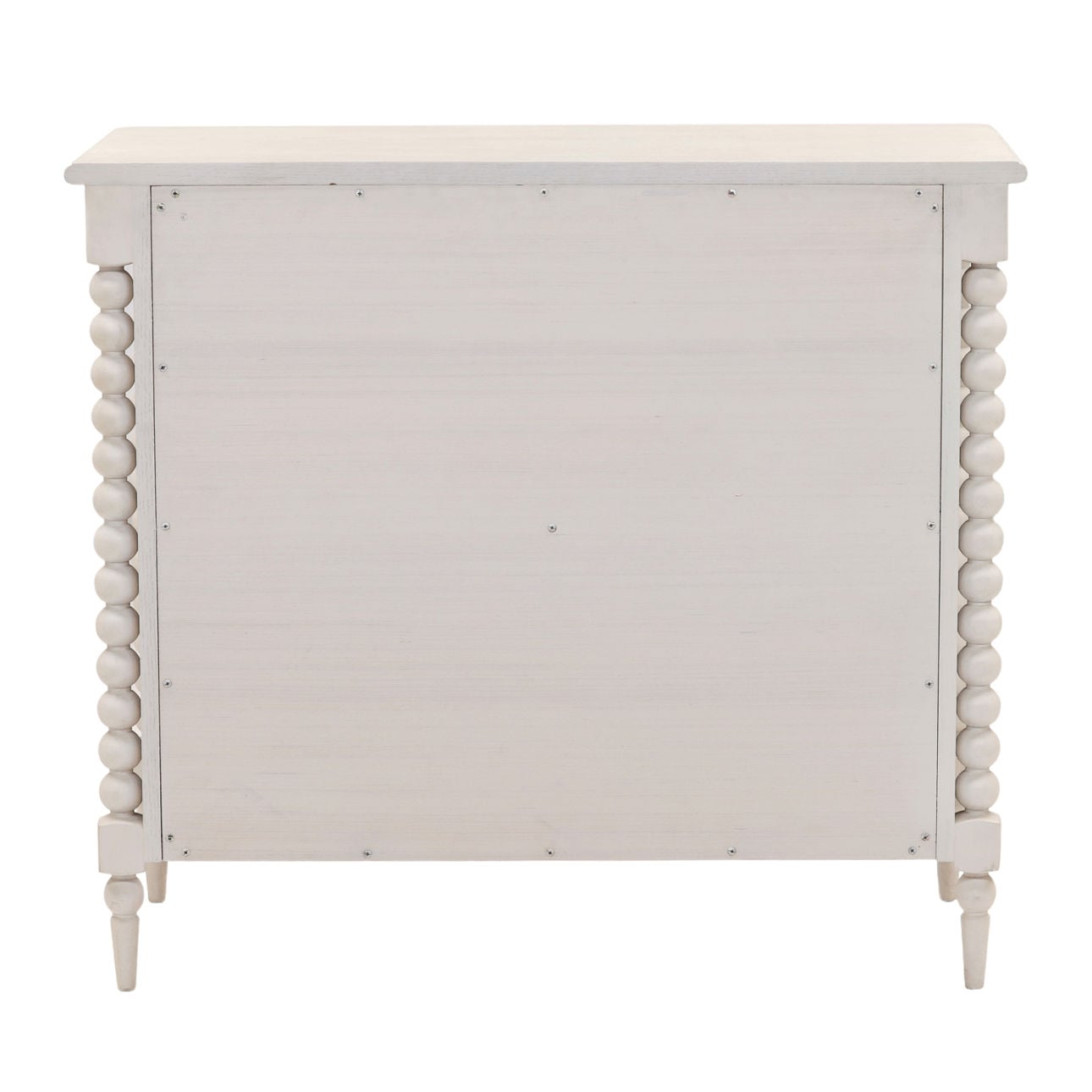 Whitewash Rubber Wood and Oak Veneer Dresser 40 in Wide