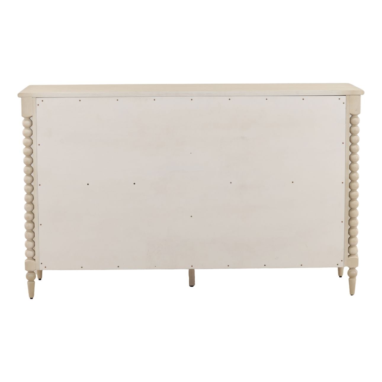 Whitewash Rubber Wood and Oak Veneer Dresser 40 in Wide