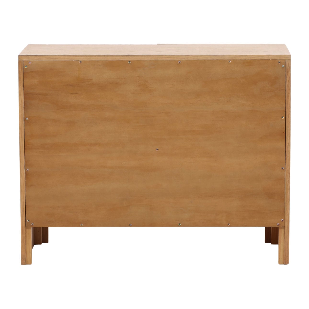 Natural Oak Wood and Oak Veneer Sideboard 41 in Wide