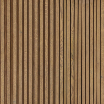 Elevated Oak Wood and Oak Veneer Cabinet