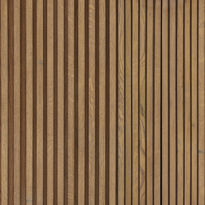 Natural Oak Wood and Oak Veneer Sideboard 41 in Wide