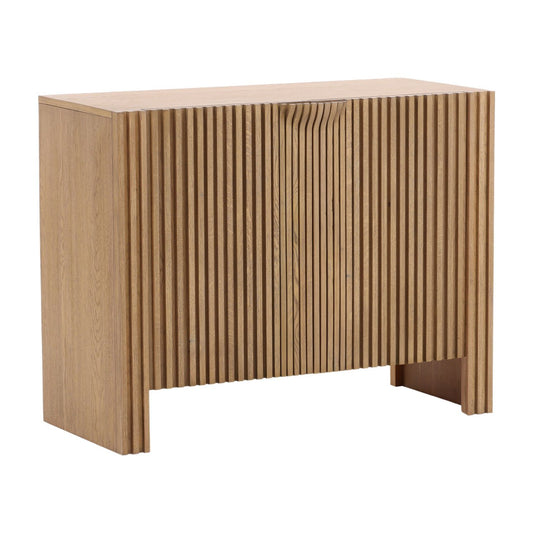 Natural Oak Wood and Oak Veneer Sideboard 41 in Wide