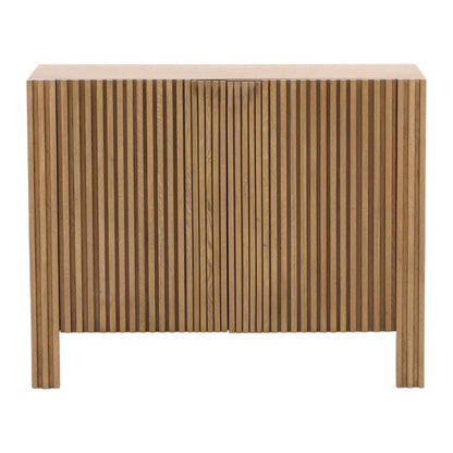 Elevated Oak Wood and Oak Veneer Cabinet