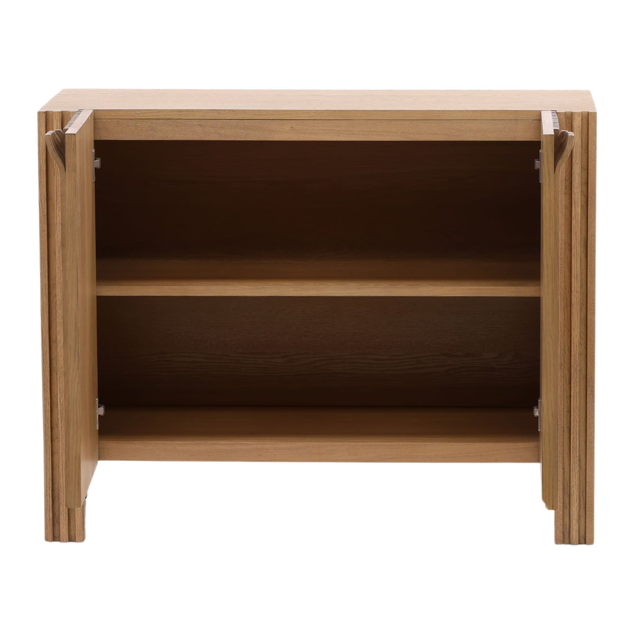 Natural Oak Wood and Oak Veneer Sideboard 41 in Wide