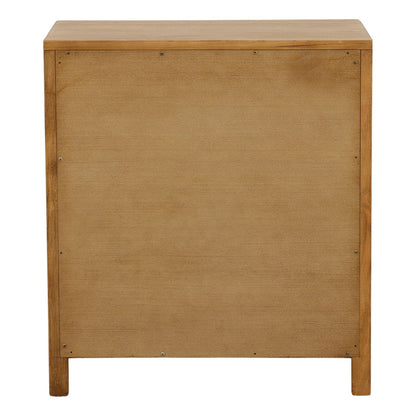 Light Warm Wash Pine Wood Nightstand 27 in Wide