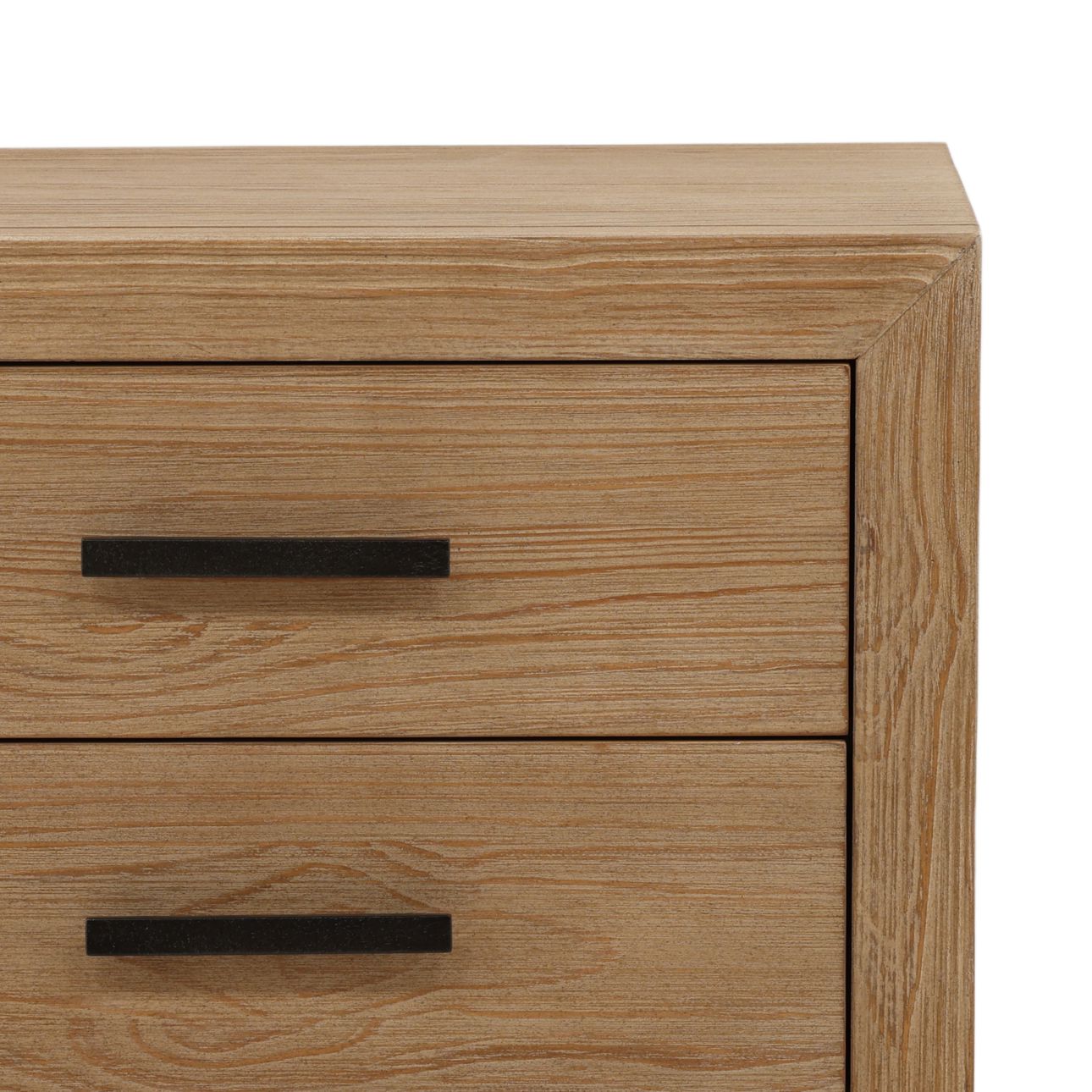 Light Warm Wash Pine Wood Nightstand 27 in Wide