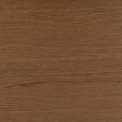 Dark Brown and Bronze Oak Veneer, Oak Wood and Iron Sideboard 84 in Wide