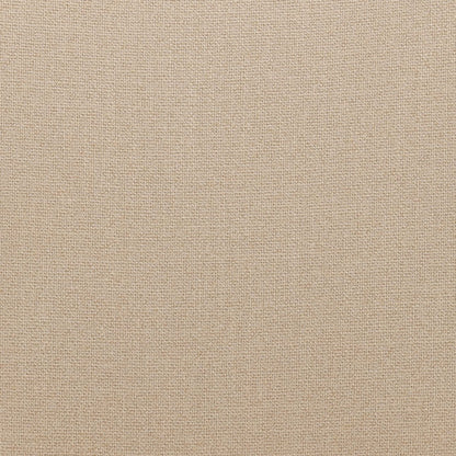 Beige and Natural Basketweave Fabric and Oak Wood Chair 19 in Wide