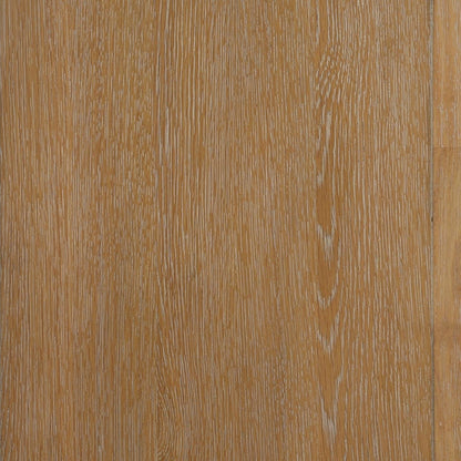 Natural Oak Veneer and Rubber Wood Cabinet 40 in Wide