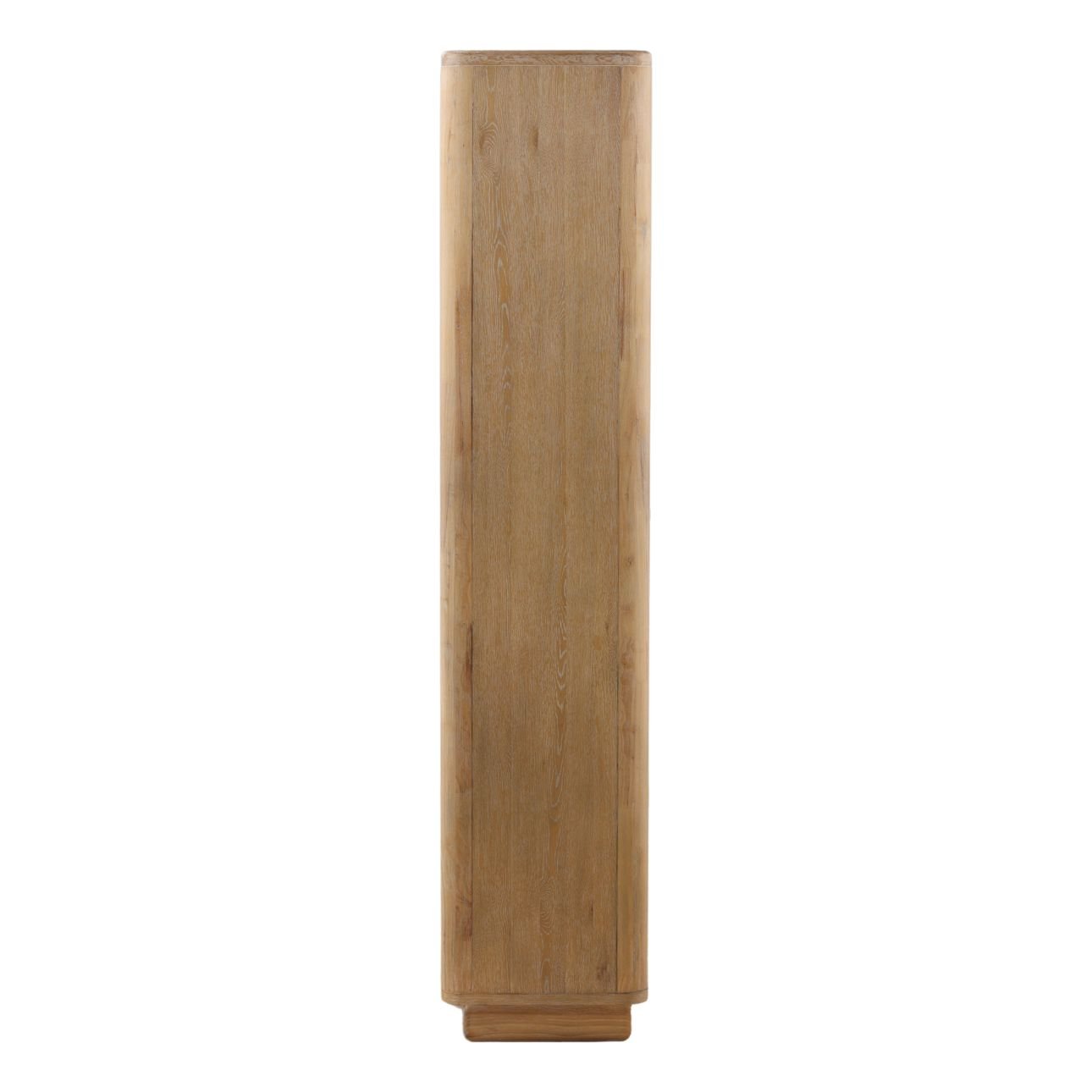Natural Oak Veneer and Rubber Wood Cabinet 40 in Wide