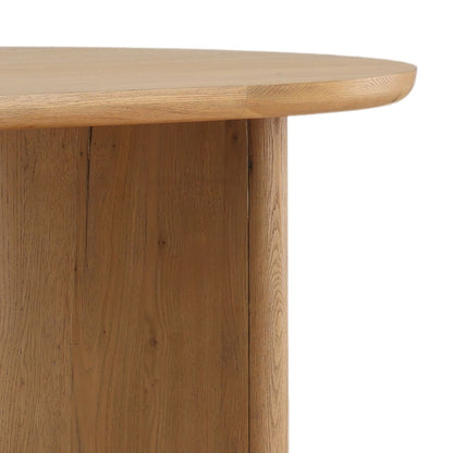Natural Rubber Wood and Oak Veneer Table 94.5 in Wide