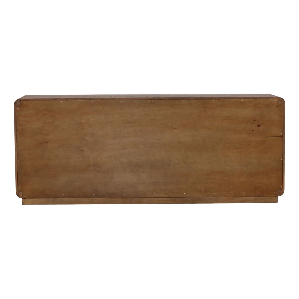 Crafted Rubber Wood and Oak Veneer Cabinet