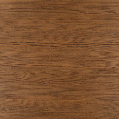 Crafted Rubber Wood, Oak Veneer and Resin Dining Table