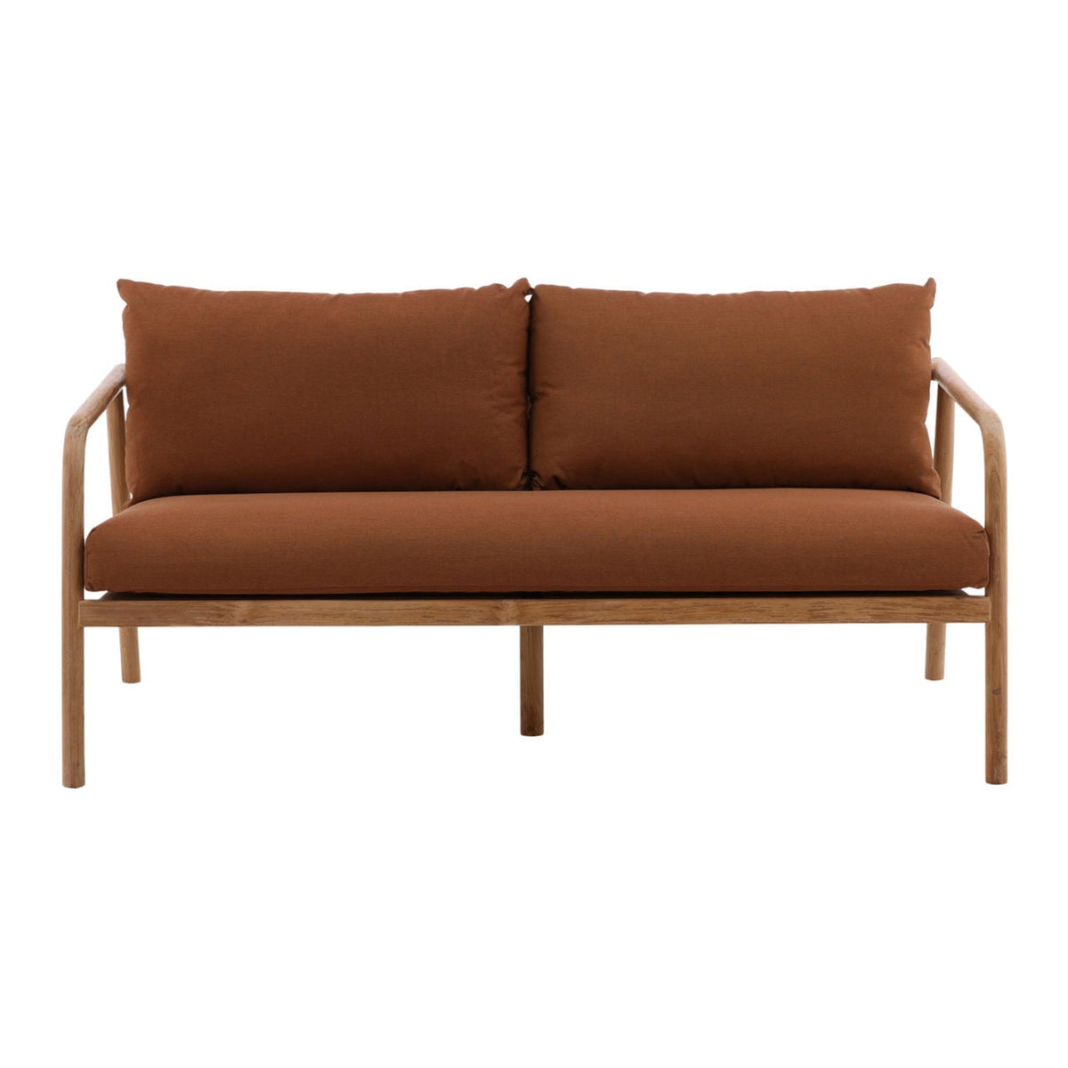 Heritage Solution-Dyed Acrylic Fabric and Teak Wood Sofa