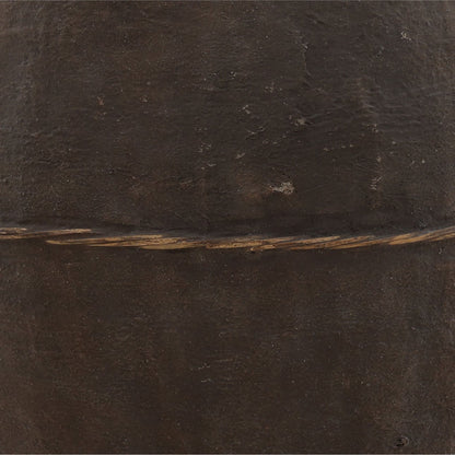 Brown Reinforced Concrete Planter 25 in Wide