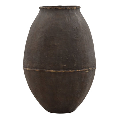 Brown Reinforced Concrete Planter 25 in Wide