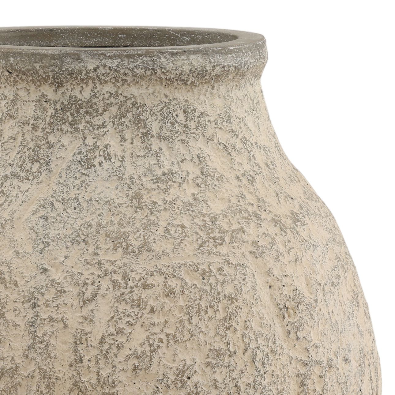 Beige Concrete Planter 21.5 in Wide