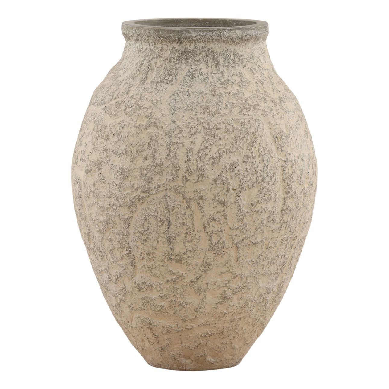 Beige Concrete Planter 21.5 in Wide
