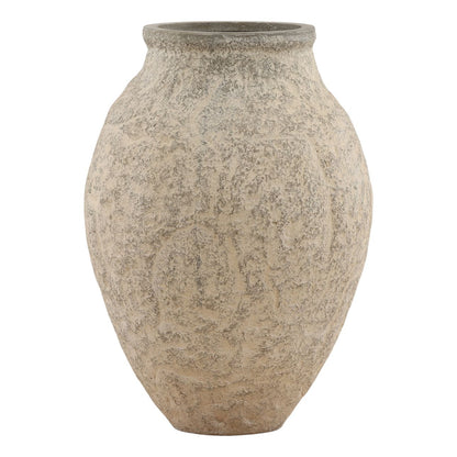 Beige Concrete Planter 21.5 in Wide