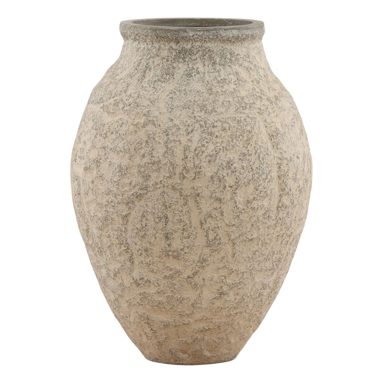 Beige Concrete Planter 21.5 in Wide