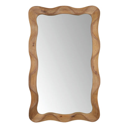 Natural Teak Wood Mirror 47 in Wide