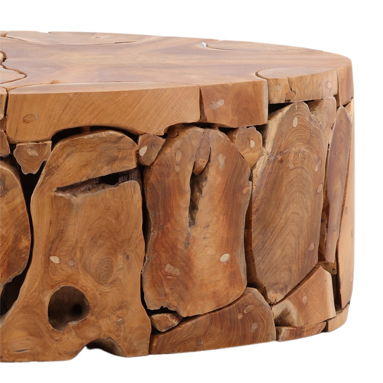 Natural Teak Wood Table 47 in Wide
