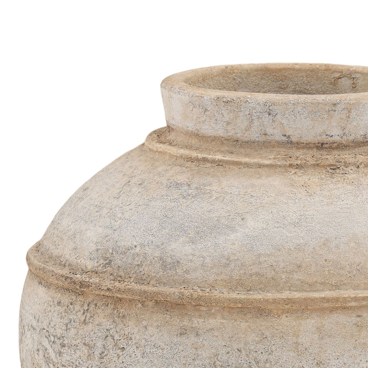 Natural Terracotta Vase 17.5 in Wide