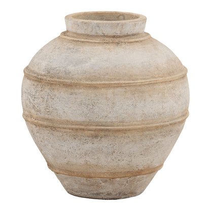 Natural Terracotta Vase 17.5 in Wide